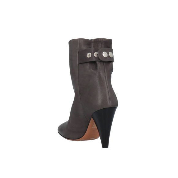 Isabel Marant Leather Ankle Boots in Lead EU 38 or US 7 - Picture 4 of 6